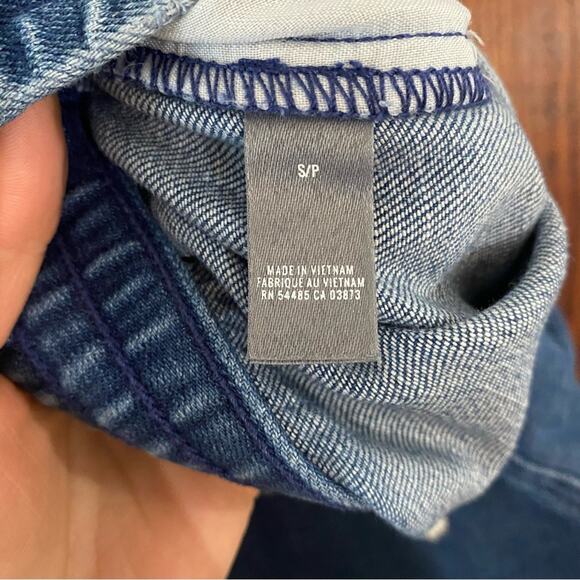 Aerie Women's Soft Denim Shorts Size Small Mid Rise Drawstring Raw Hem Casual - Picture 7 of 7